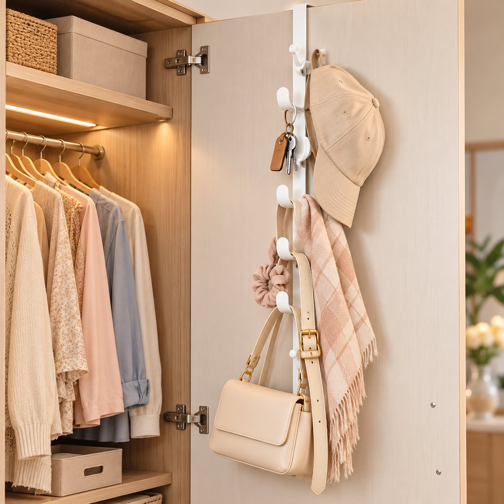 Multipurpose Behind Door Organizer Rack