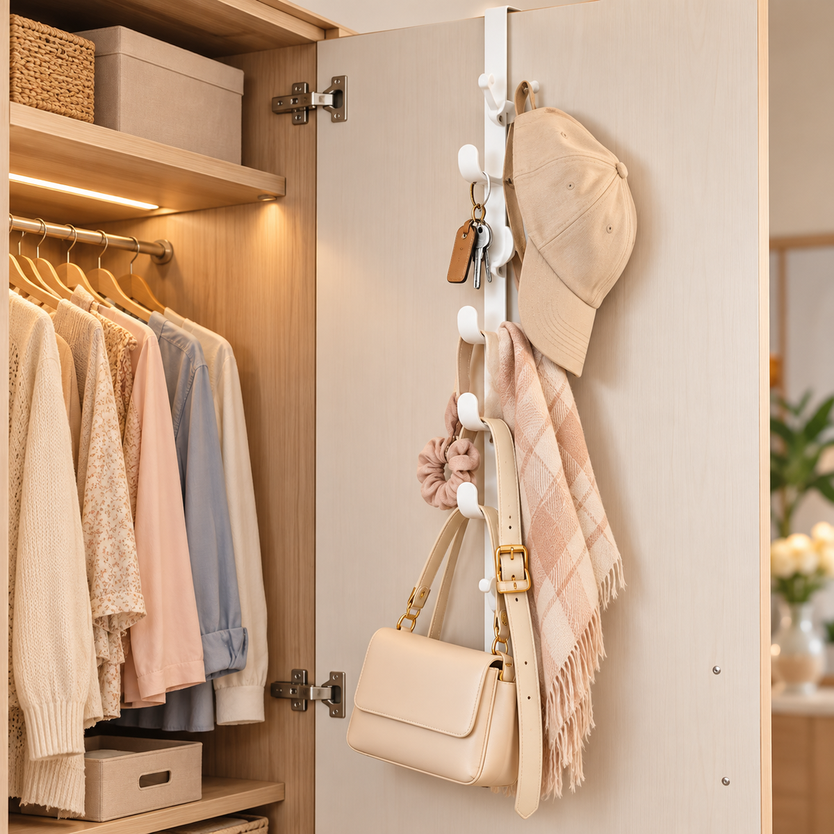 Multipurpose Behind Door Organizer Rack
